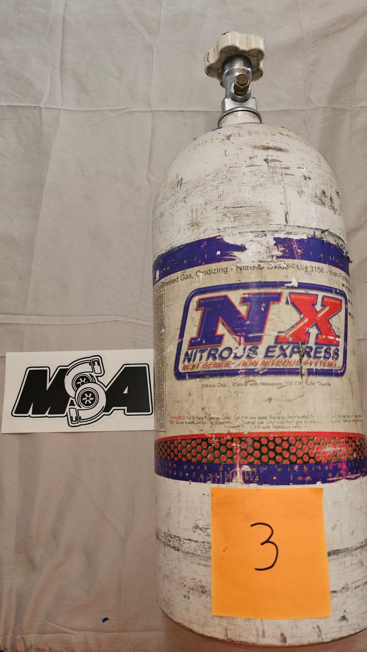 USED NITROUS BOTTLE (WILL SHIP EMPTY ONLY) PICKUP PREFFERED