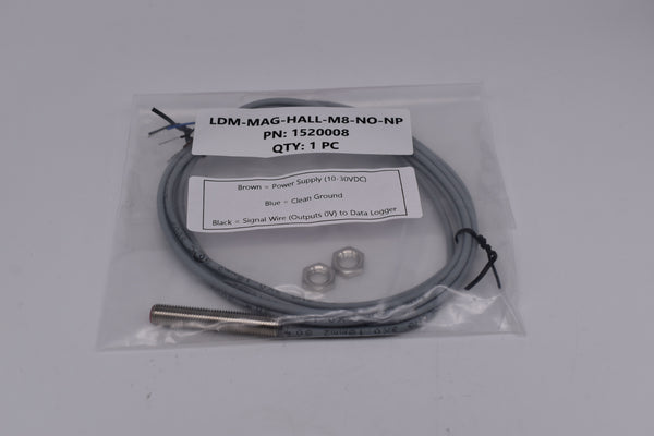Lowdoller Motorsports LDM-MAG-HALL-M8-NO-NP Speed Sensor PN: 1520008