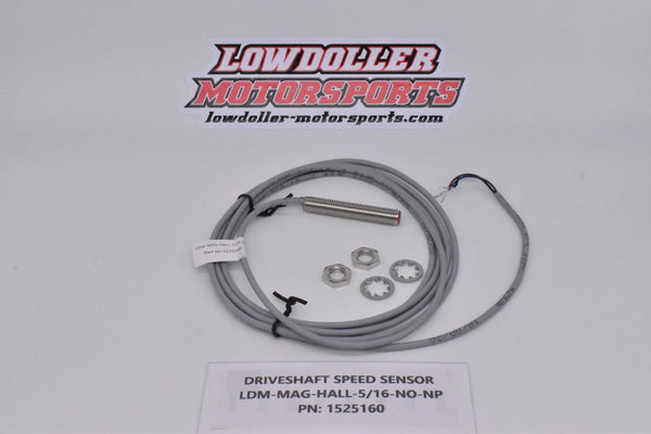 Lowdoller Motorsports LDM-MAG-HALL-5/16-NO-NP Speed Sensor PN: 1525160