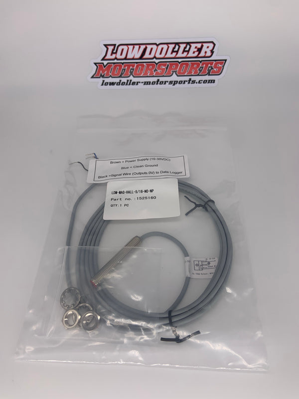 Lowdoller Motorsports LDM-MAG-HALL-5/16-NO-NP Speed Sensor PN: 1525160